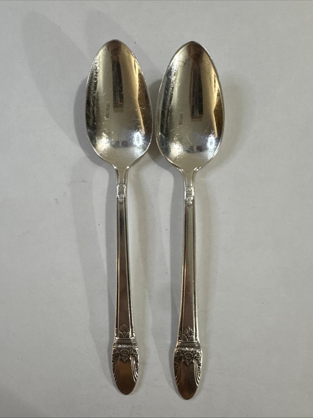 2 Teaspoons - First Love 1937 - 1847 Rogers Bros International Silver Co